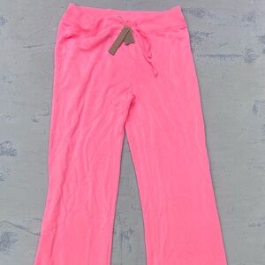 Skims NWT Hot Pink Wide Leg Sweatpants/Yoga Pants Size Medium